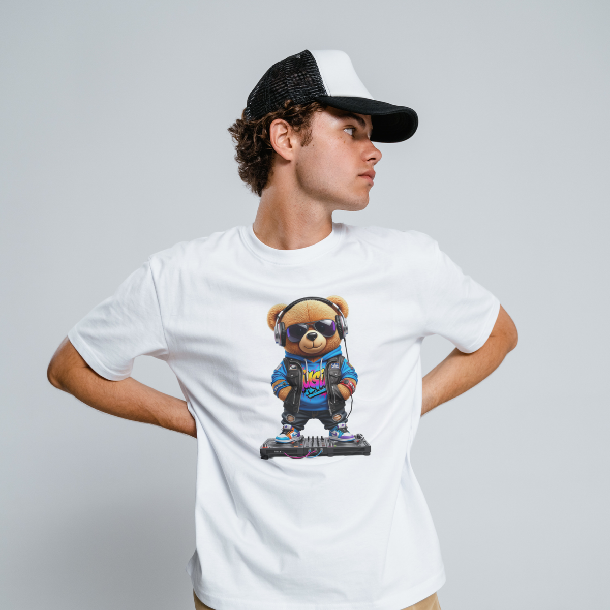 Tricou Urban Bear – 100% Bumbac DJ 02